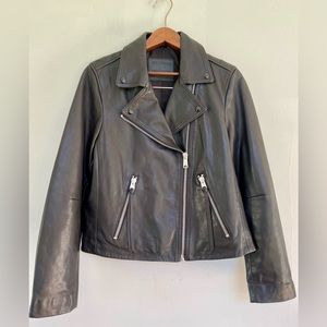 All Saints Dalby Biker Leather Jacket